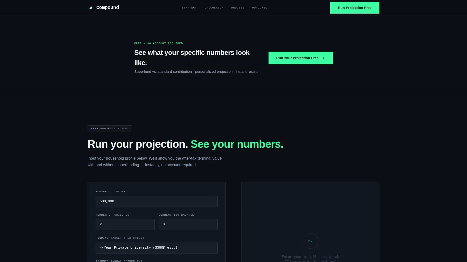 Premium 529 Advisory Landing Page Template