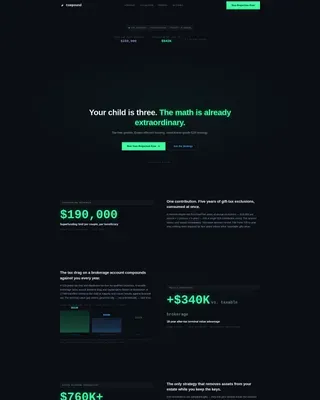 Premium 529 Advisory Landing Page Template