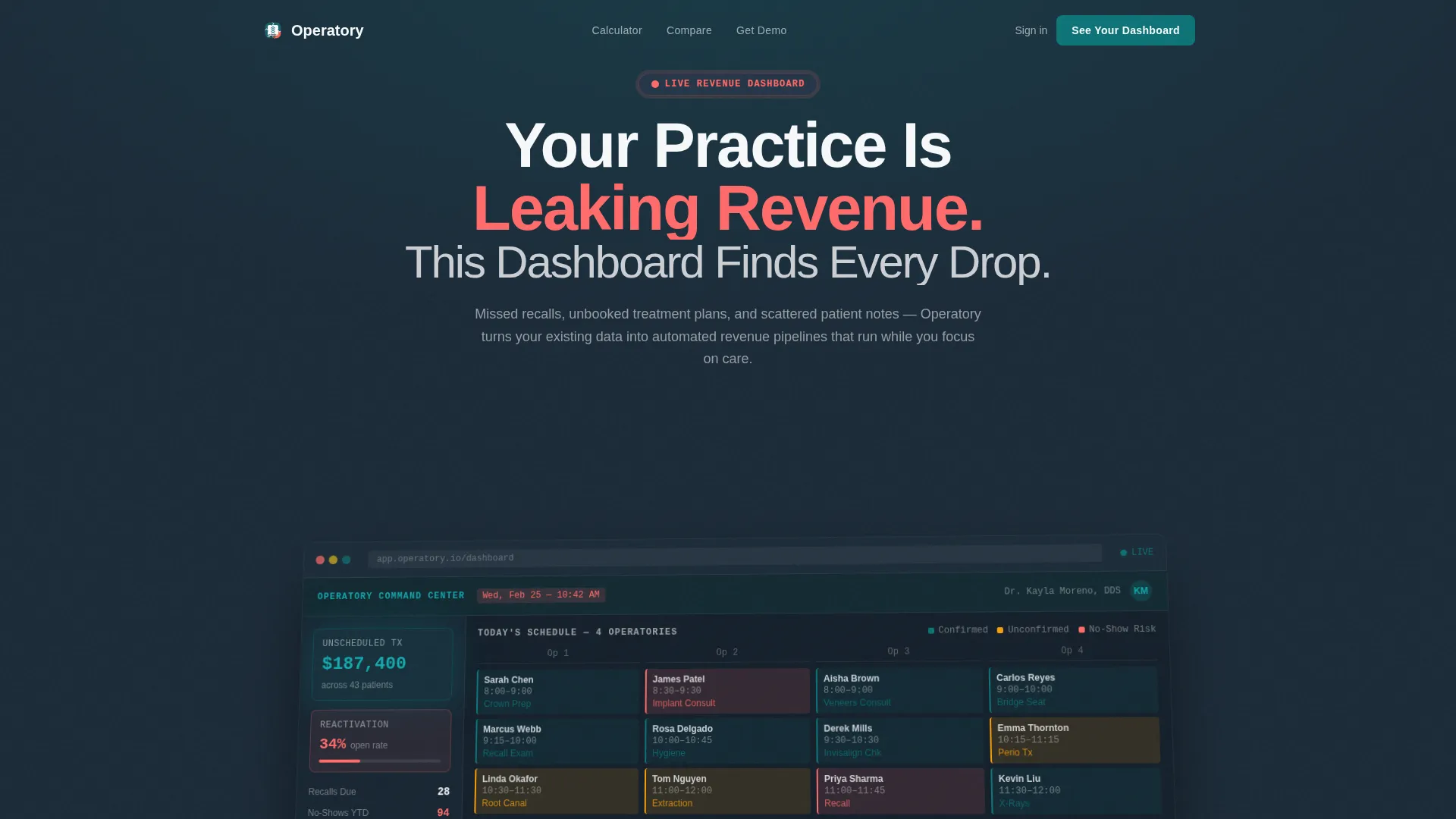 Dental Software & SaaS Cost Calculator Website Template