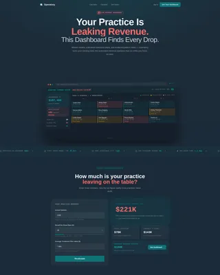 Dental Software & SaaS Cost Calculator Website Template