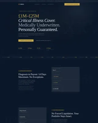 High Net Worth Individual Insurance Specialist Professional Website Template