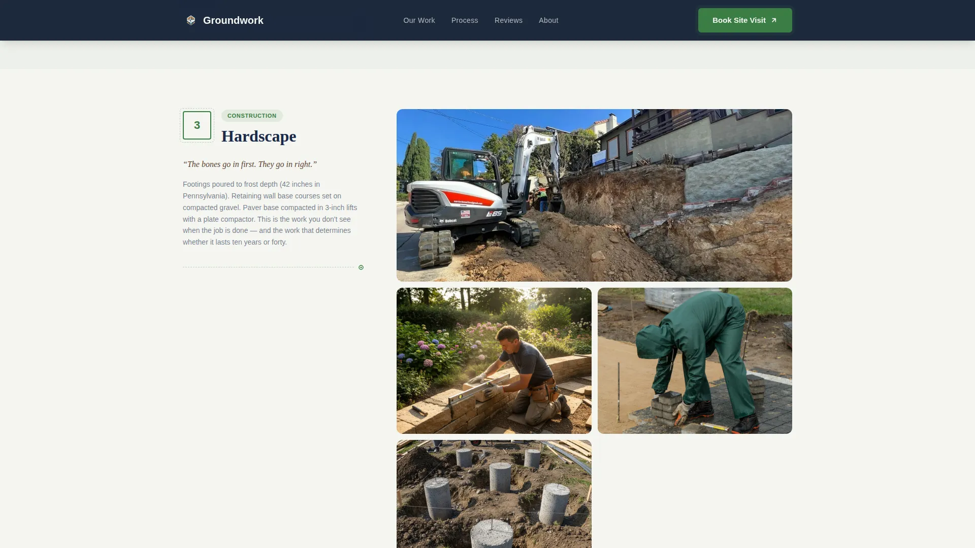 Garden & Yard Renovation Booking Website Template
