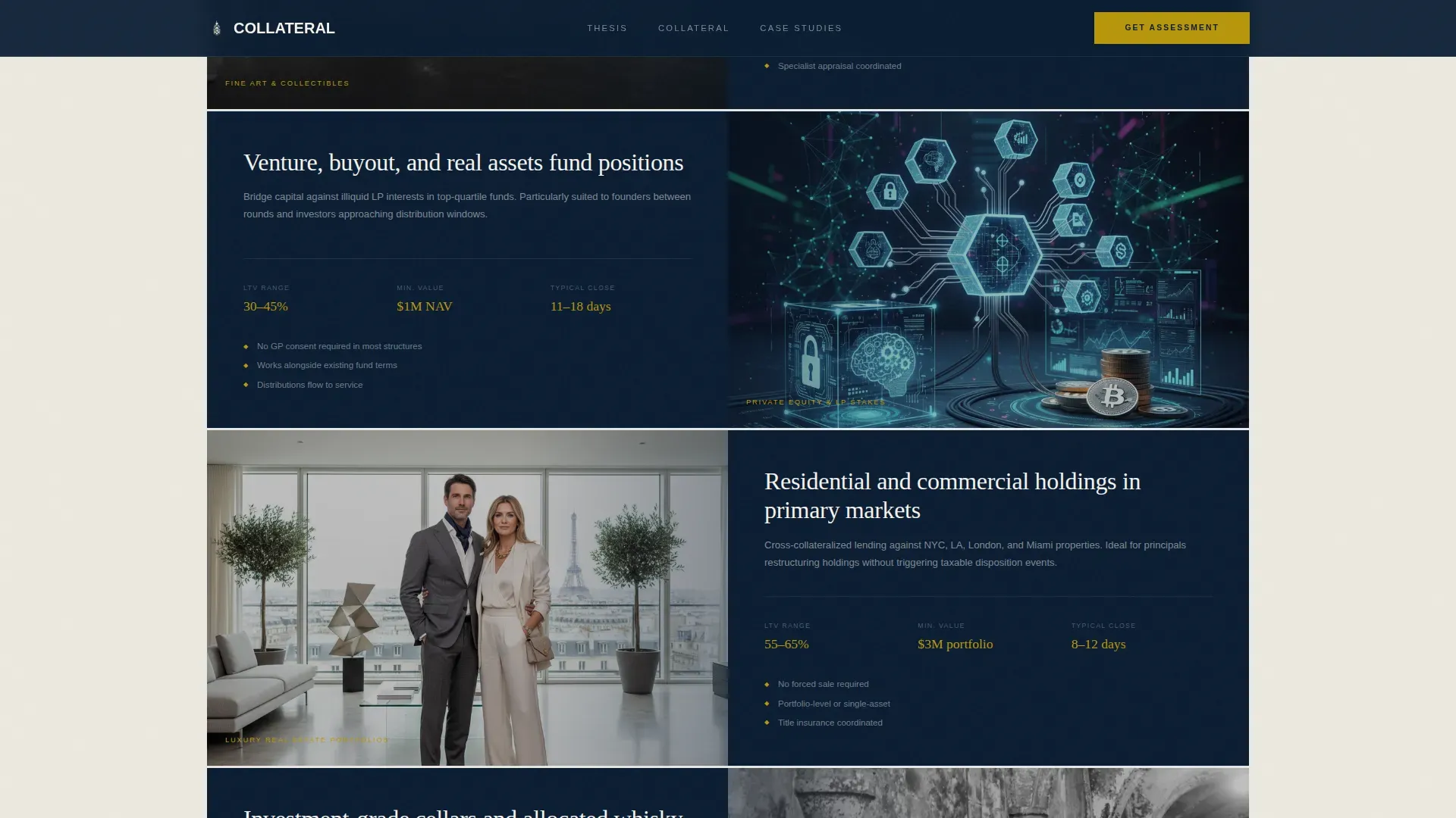 Bespoke Private Lending Landing Page Template