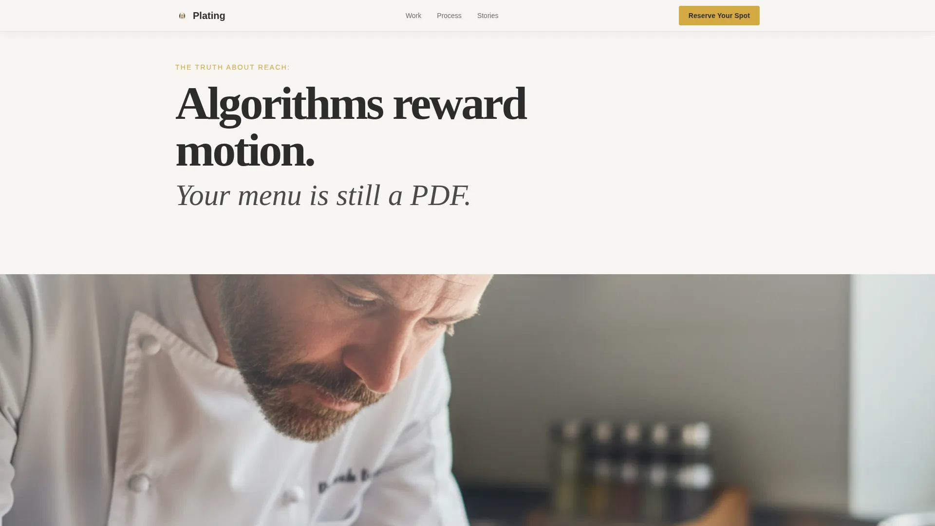 Restaurant Marketing & Agency Pre-Launch Website Template