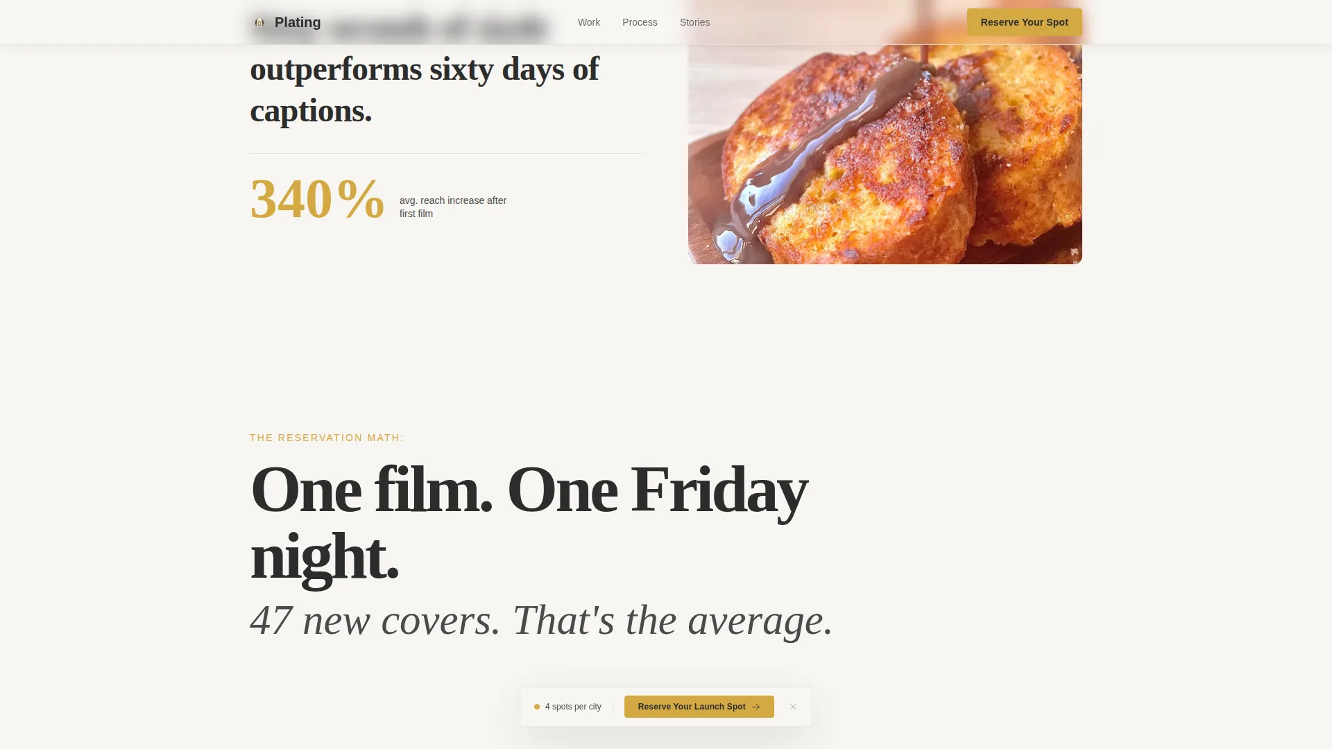 Restaurant Marketing & Agency Pre-Launch Website Template