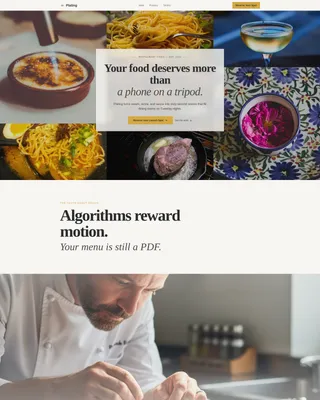 Restaurant Marketing & Agency Pre-Launch Website Template