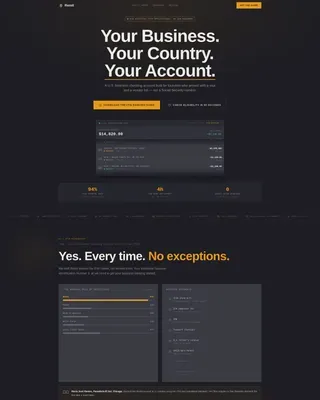 ITIN-Ready Cross-Border Business Checking Landing Page Template