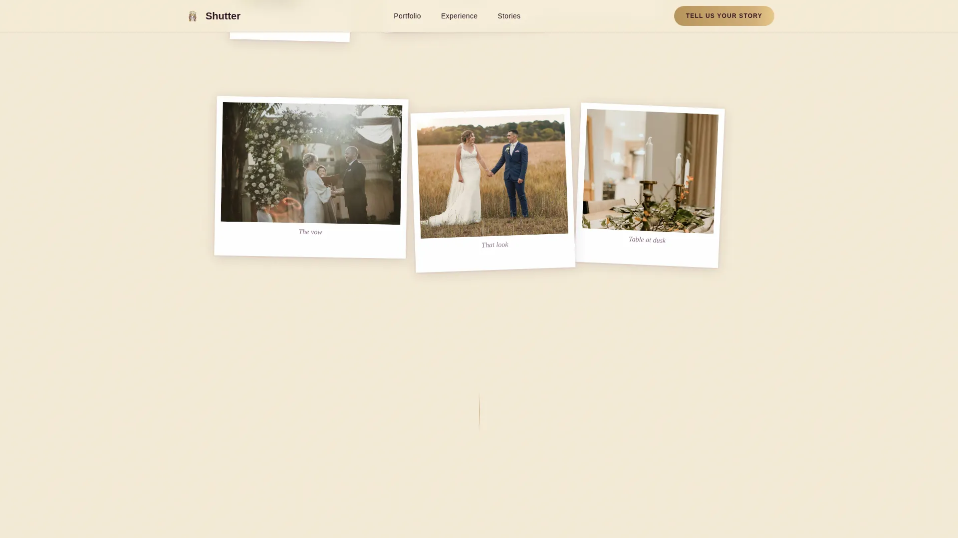 Rustic Wedding Blog Website Template