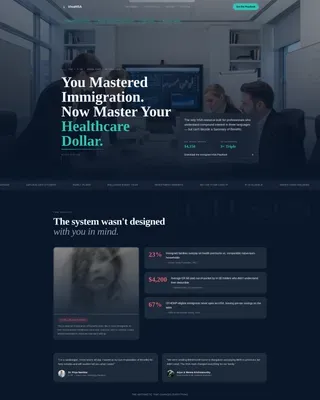 Immigrant HSA Comparison Landing Page Template