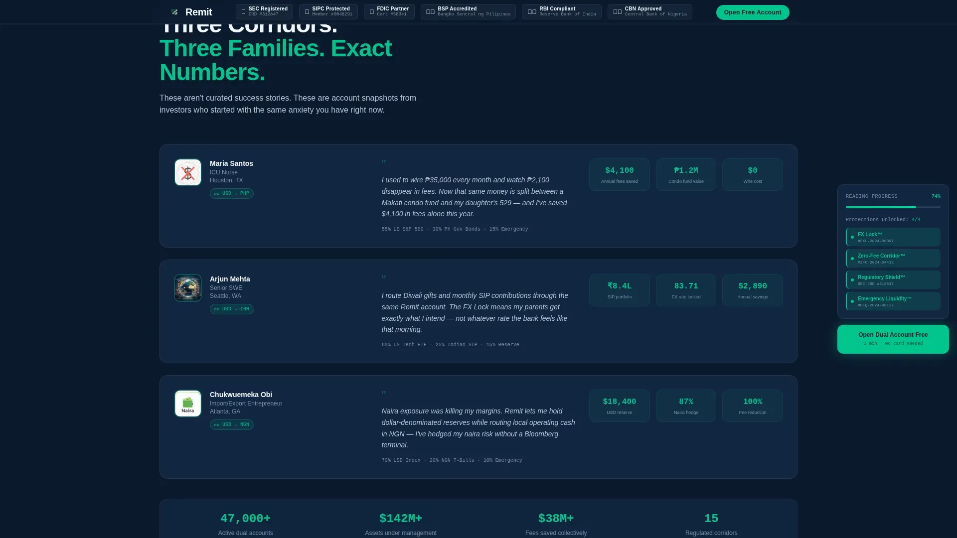 Multicurrency Investment Platform Landing Page Template