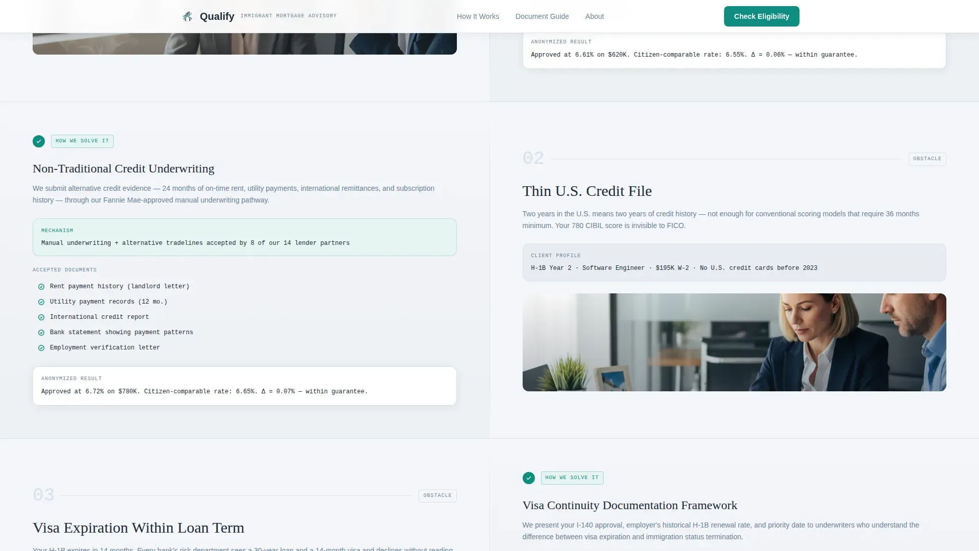 Immigrant Mortgage Expert Landing Page Template