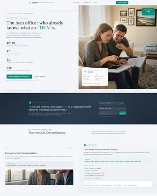 Immigrant Mortgage Expert Landing Page Template