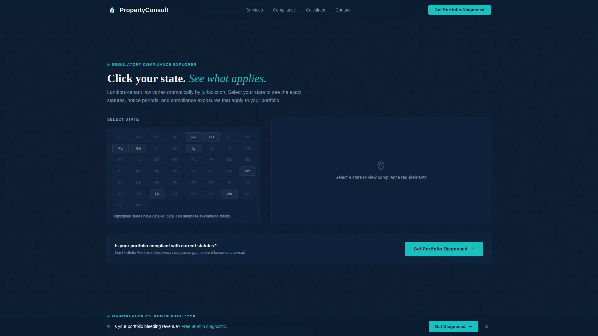 Consulting Firm Software Cost Calculator Website Template