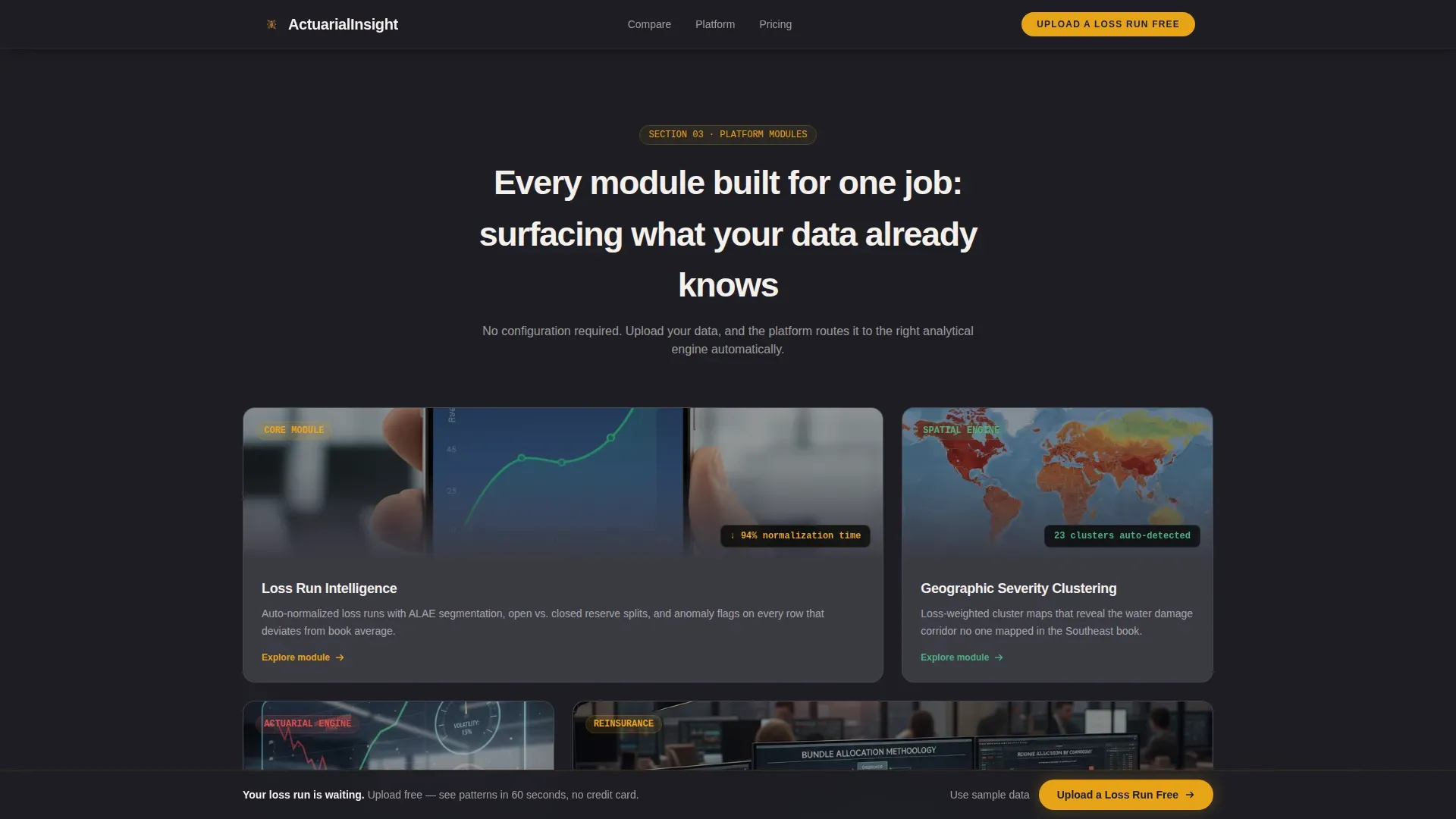Insurance Analytics Dashboard Landing Page Template