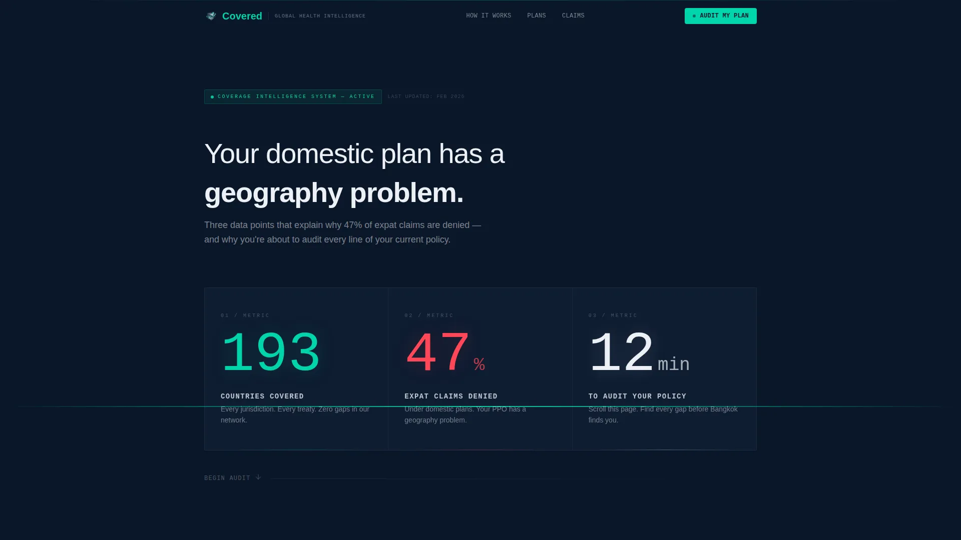 International Expat Insurance Professional Website Template