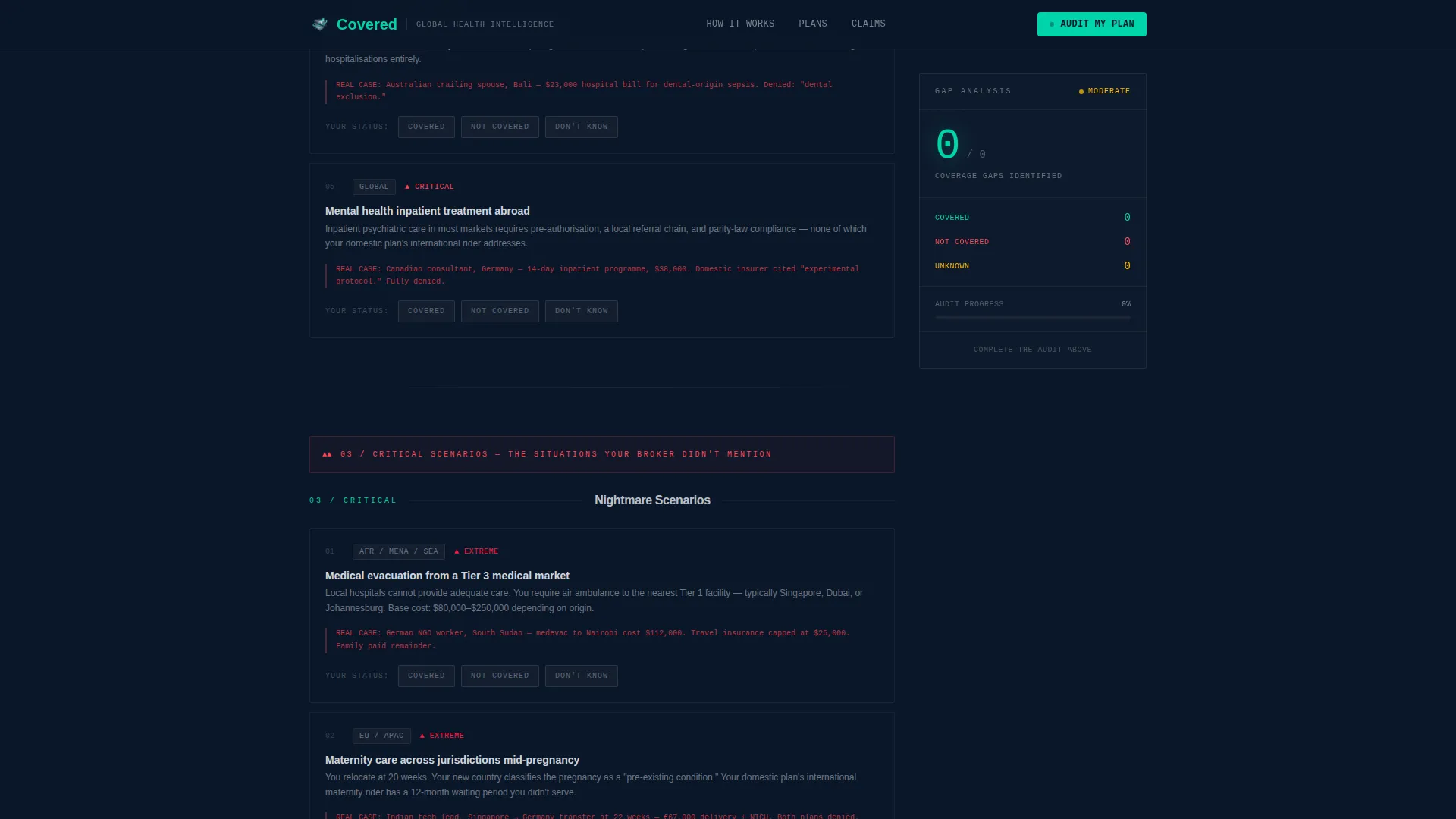 International Expat Insurance Professional Website Template