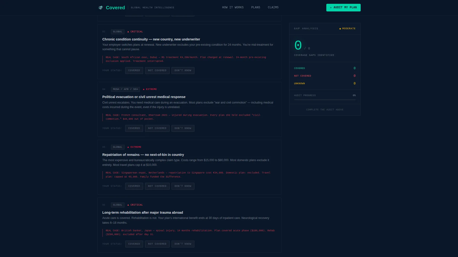 International Expat Insurance Professional Website Template