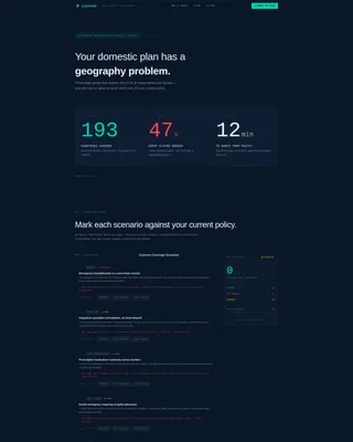 International Expat Insurance Professional Website Template