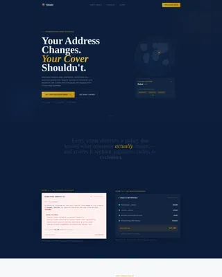 Expat Home Insurance Landing Page Template
