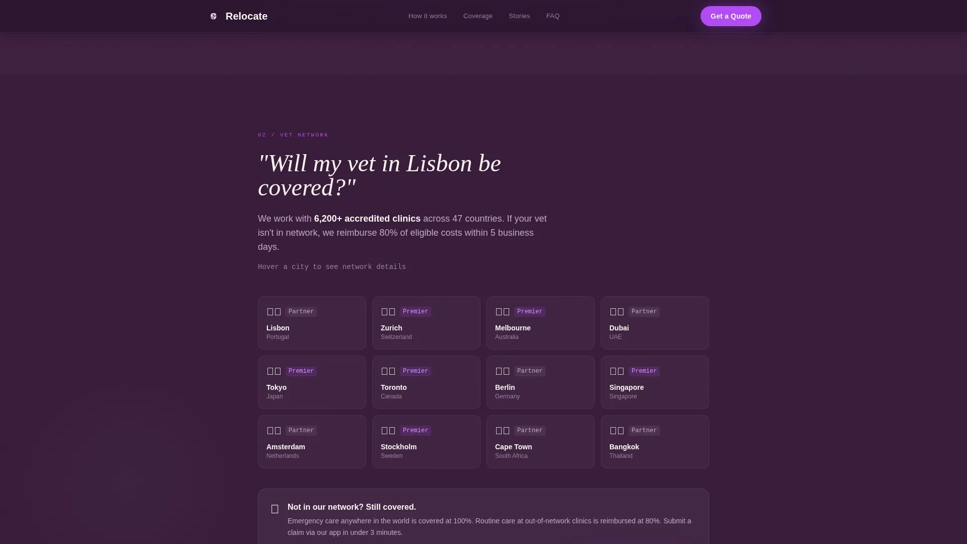 Expat Pet Insurance Landing Page Template