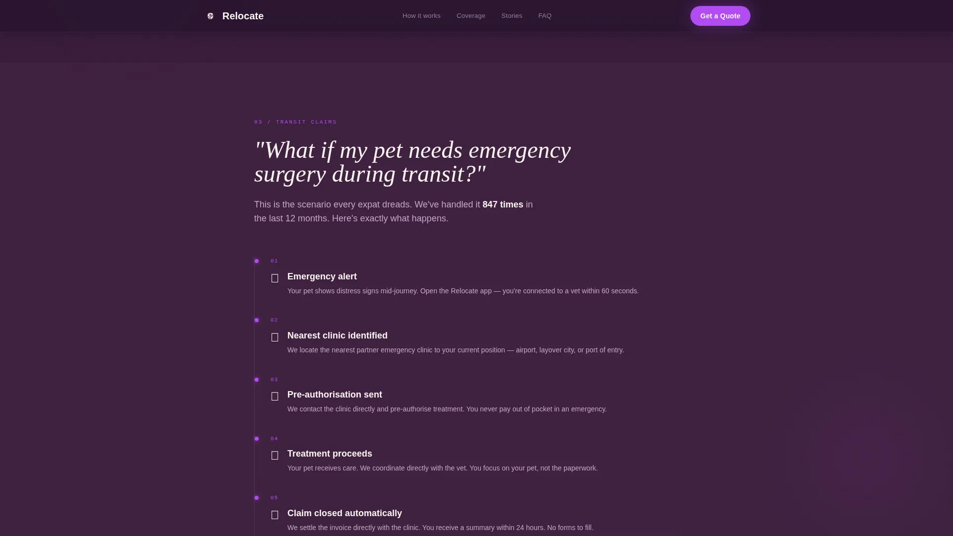 Expat Pet Insurance Landing Page Template