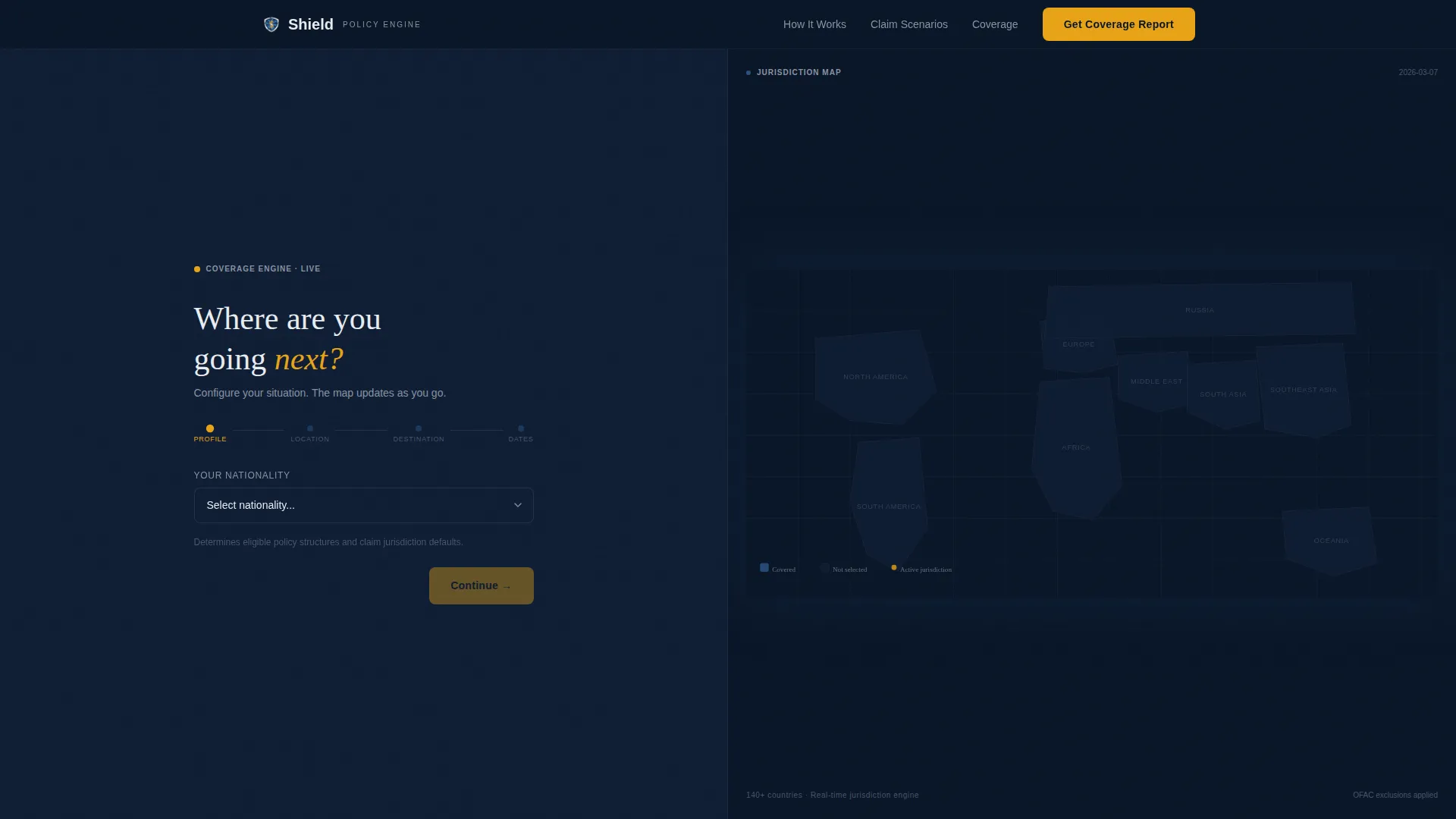 Expat Insurance Landing Page Template