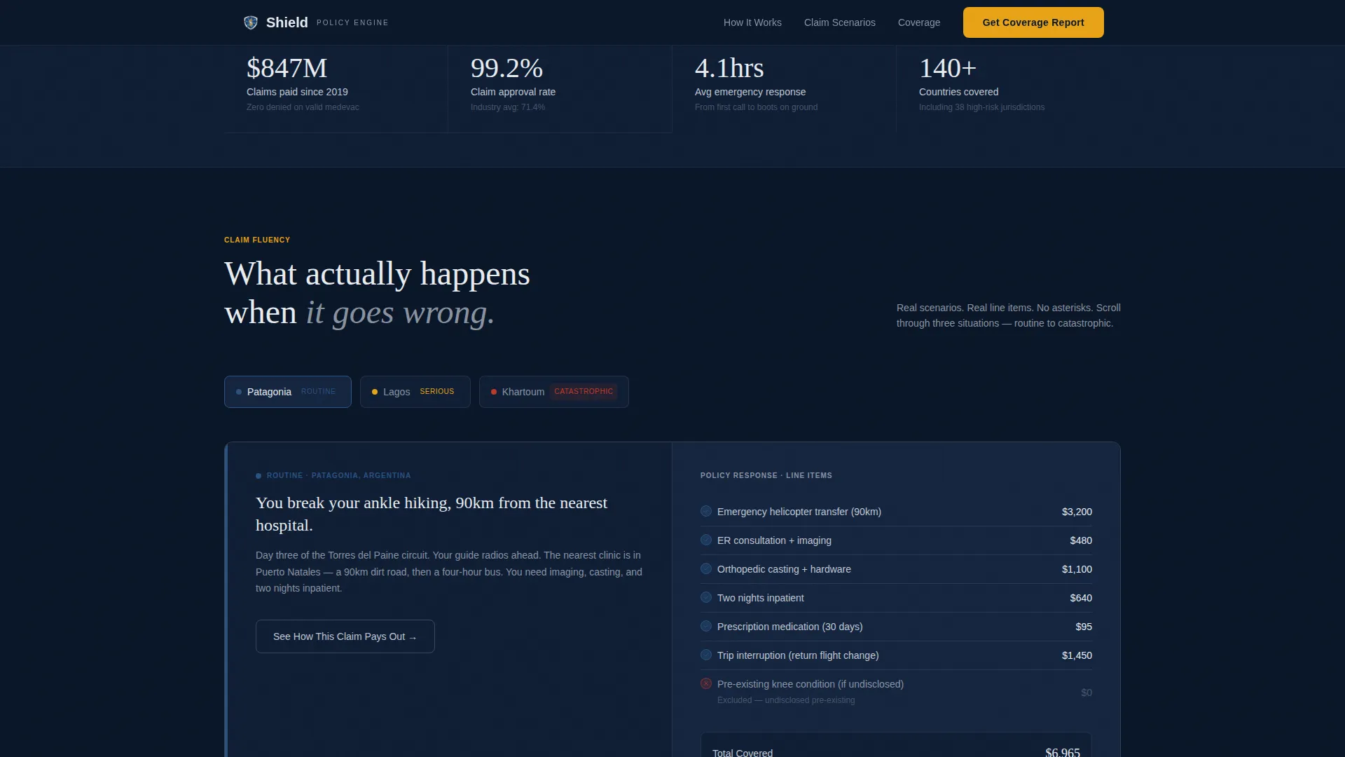Expat Insurance Landing Page Template