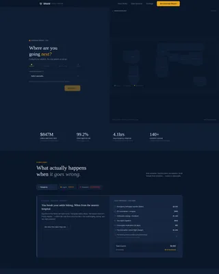 Expat Insurance Landing Page Template