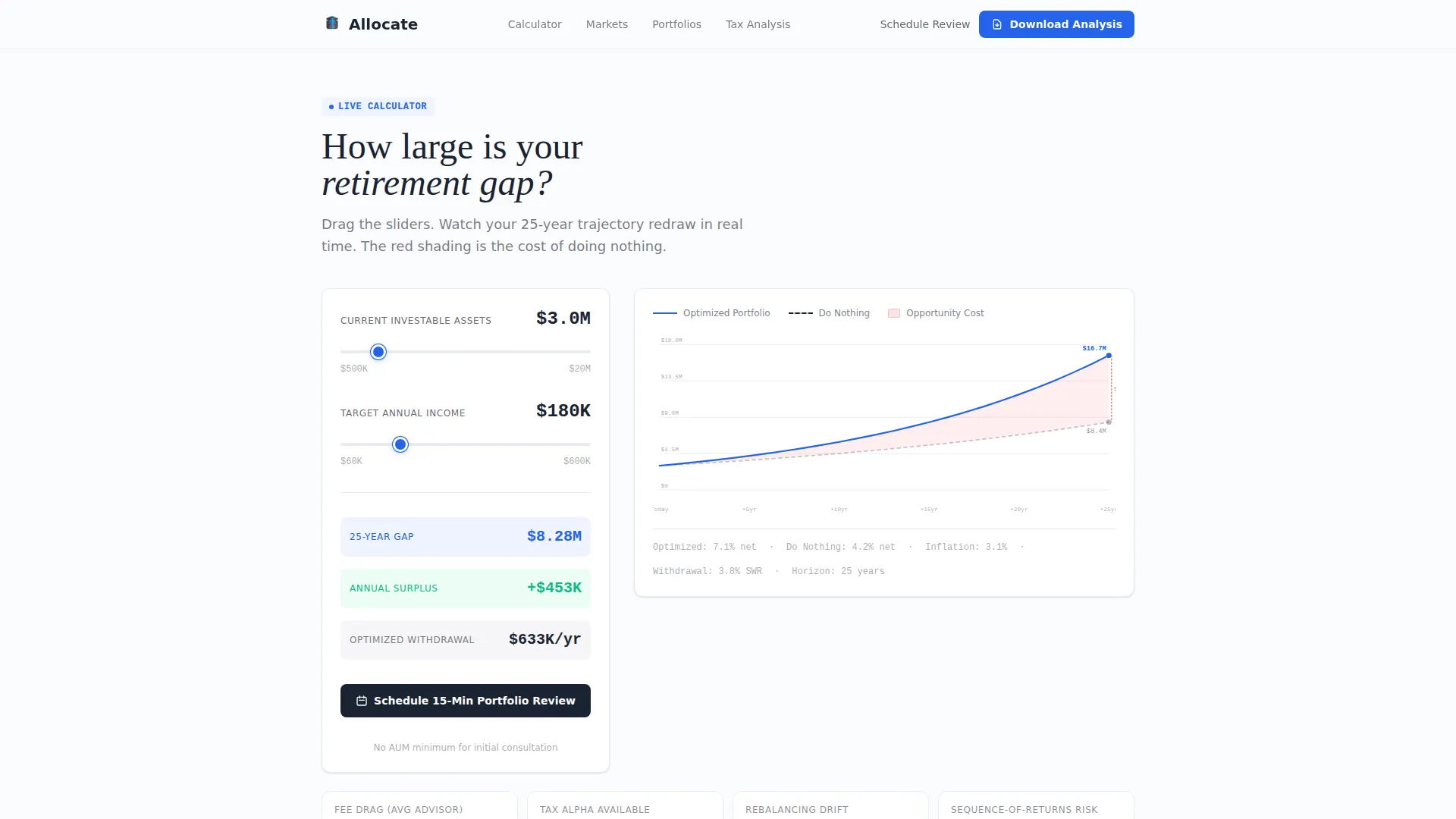 Investment Advisor Dashboard Landing Page Template