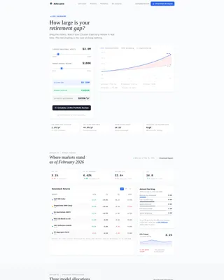 Investment Advisor Dashboard Landing Page Template