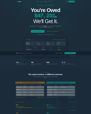 Automated Invoicing Landing Page Template