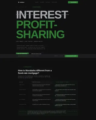 Shariah Profit-Sharing Bank Comparison Landing Page Template