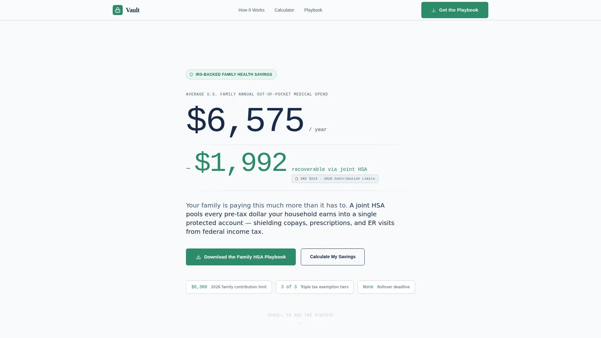 Specialist Joint & Family Finance Cost Estimator Website Template