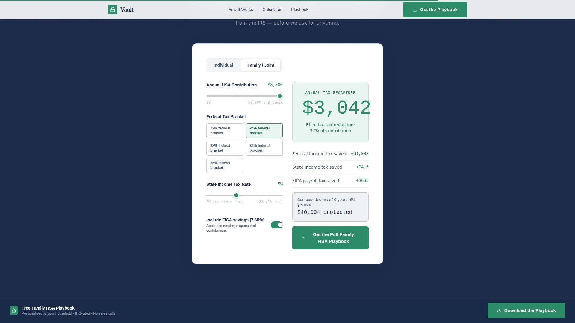 Specialist Joint & Family Finance Cost Estimator Website Template