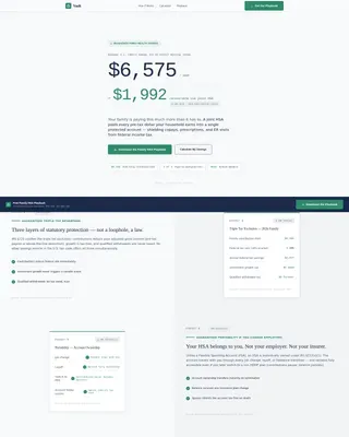 Specialist Joint & Family Finance Cost Estimator Website Template