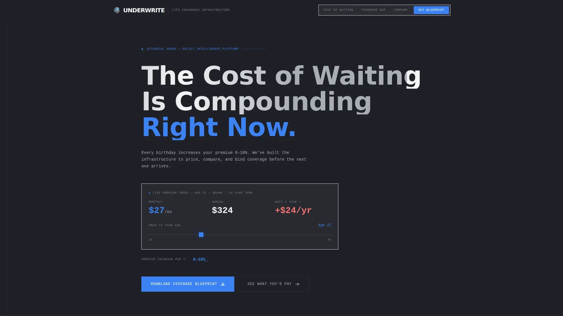 Affordable Life Insurance Landing Page Template