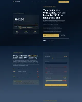Estate & Succession Planning Cost Estimator Website Template