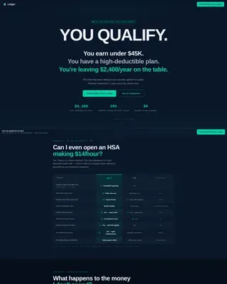 Low Income Finance Comparison Website Template