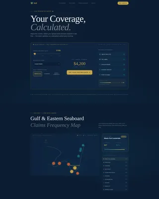 Marine & Boat Insurance Brokerage Landing Page Template