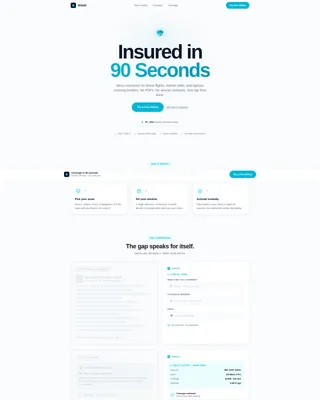 Instant Micro-Insurance Landing Page Template