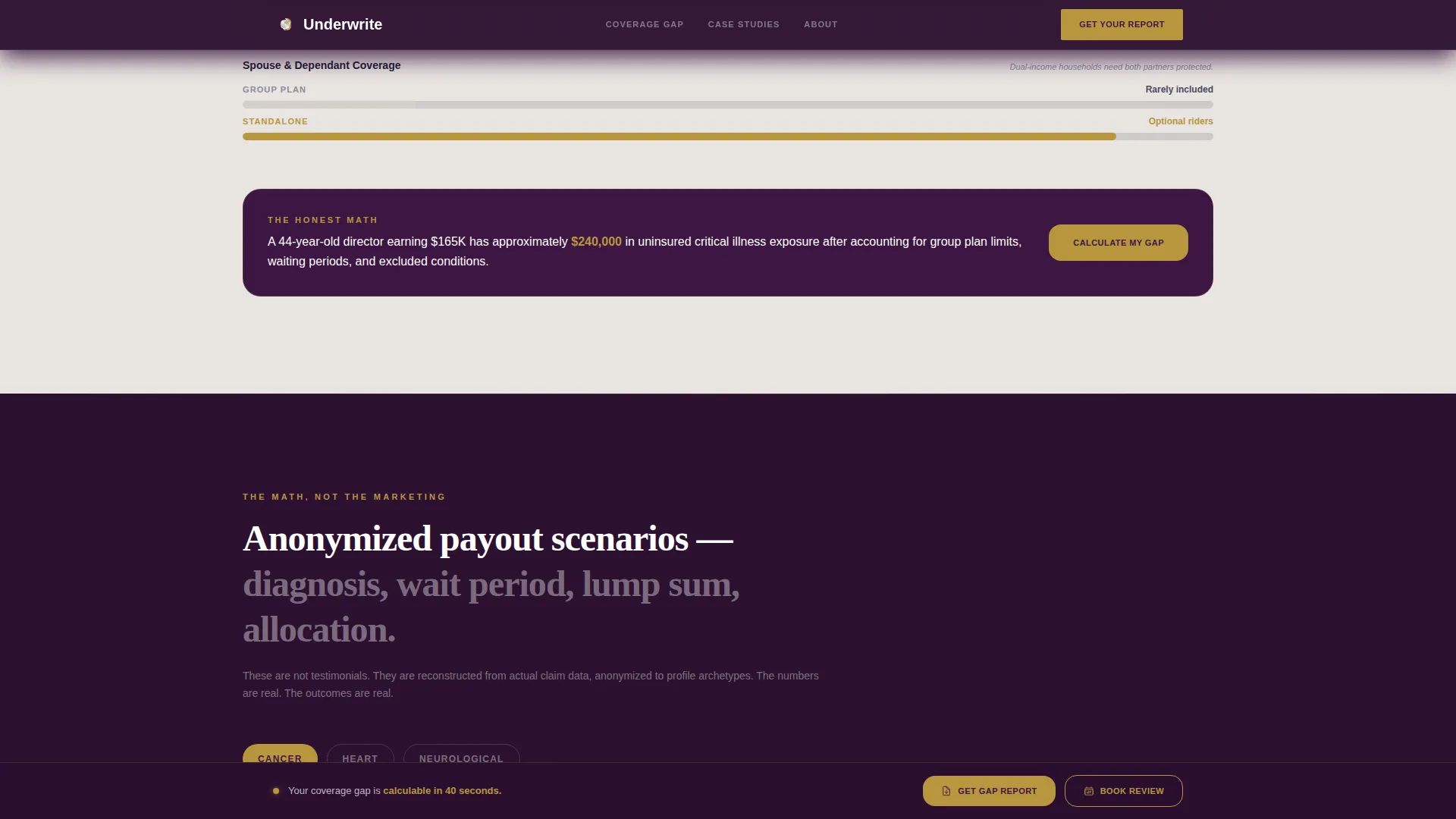 Critical Illness Insurance Landing Page Template