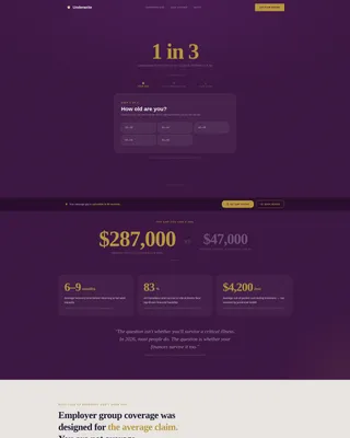 Critical Illness Insurance Landing Page Template
