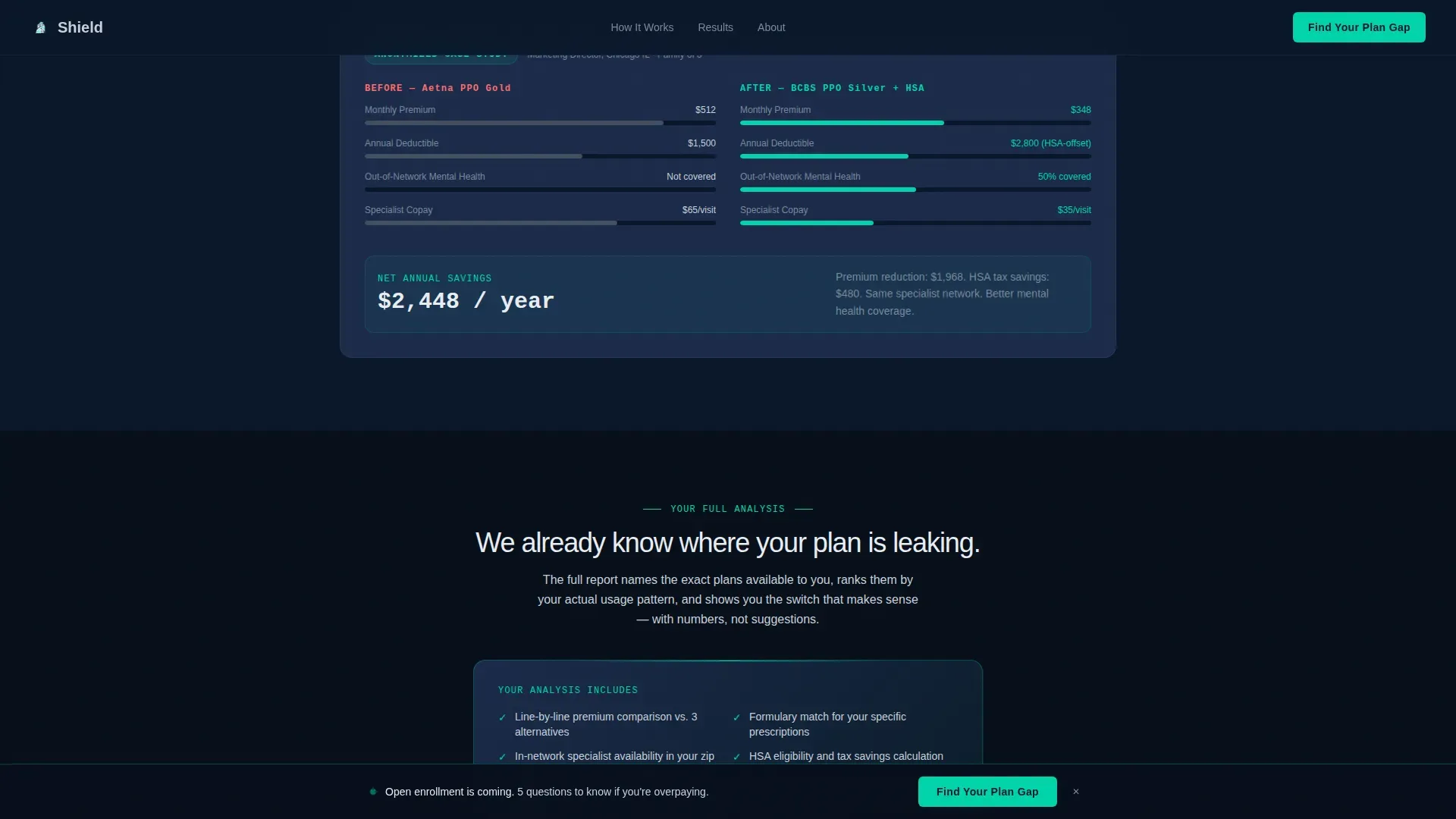Transparent Health Insurance Landing Page Template