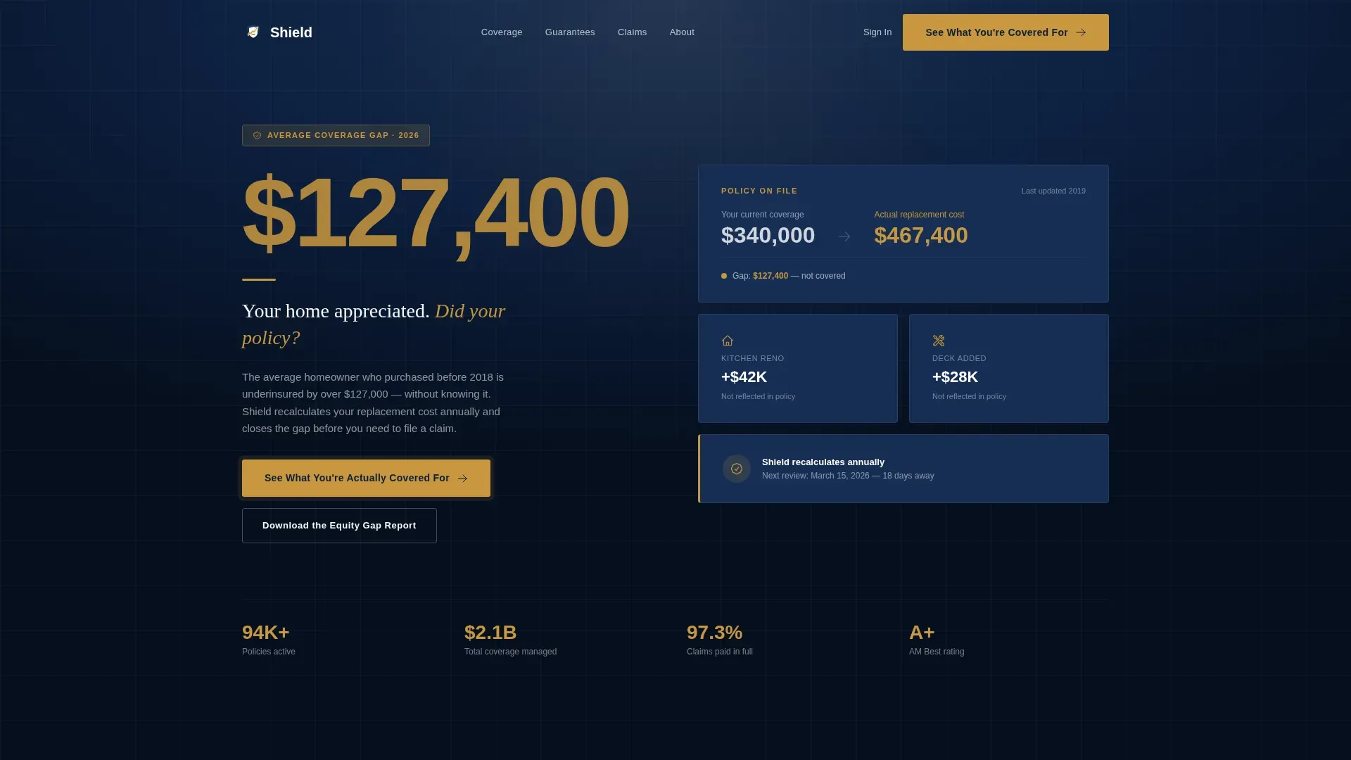 Comprehensive Home Insurance Landing Page Template