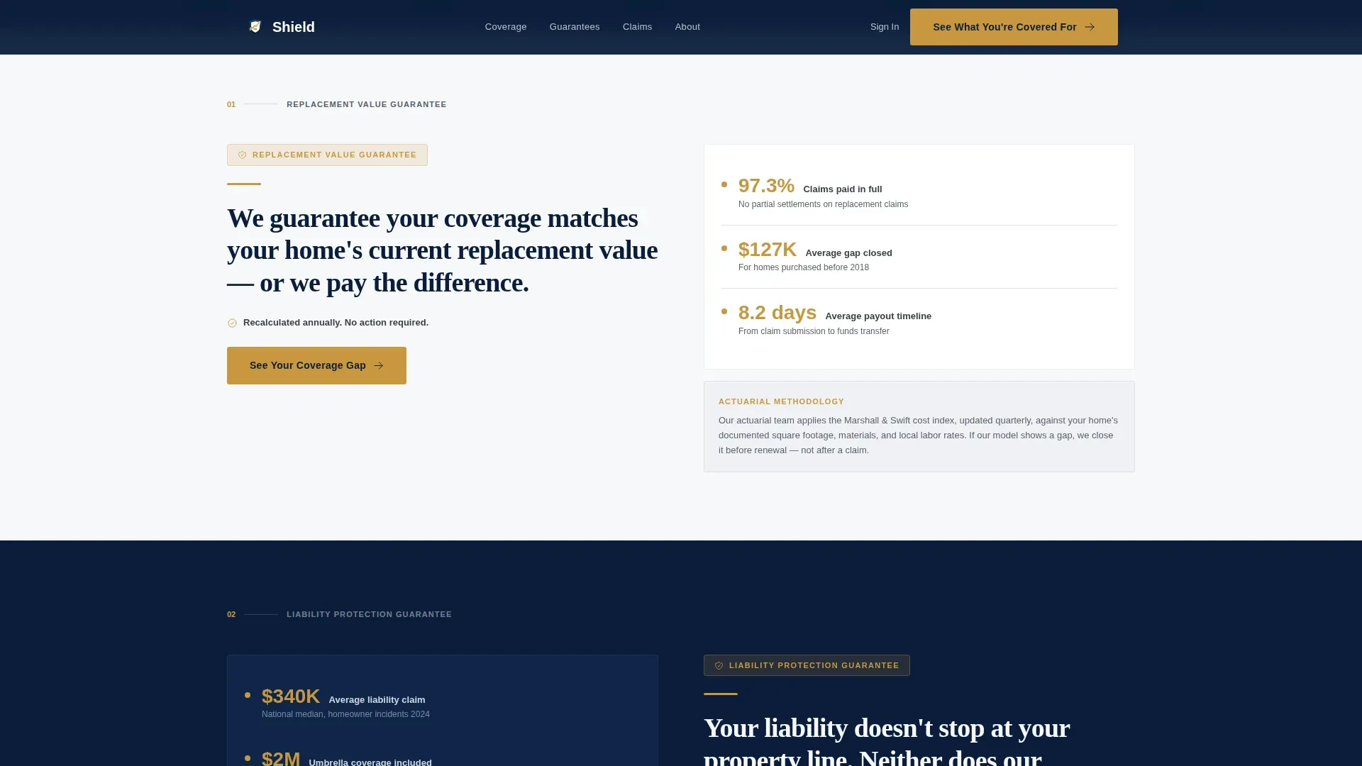 Comprehensive Home Insurance Landing Page Template