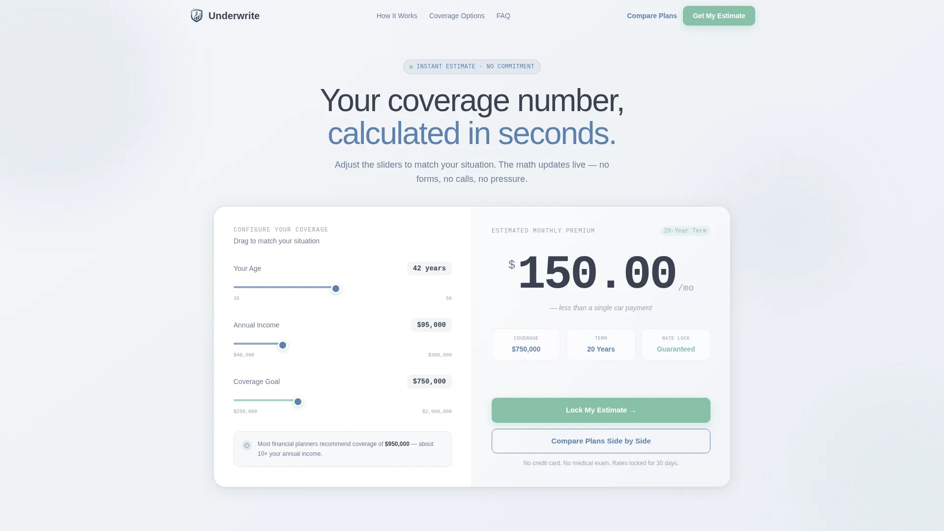 Life Insurance Landing Page Template