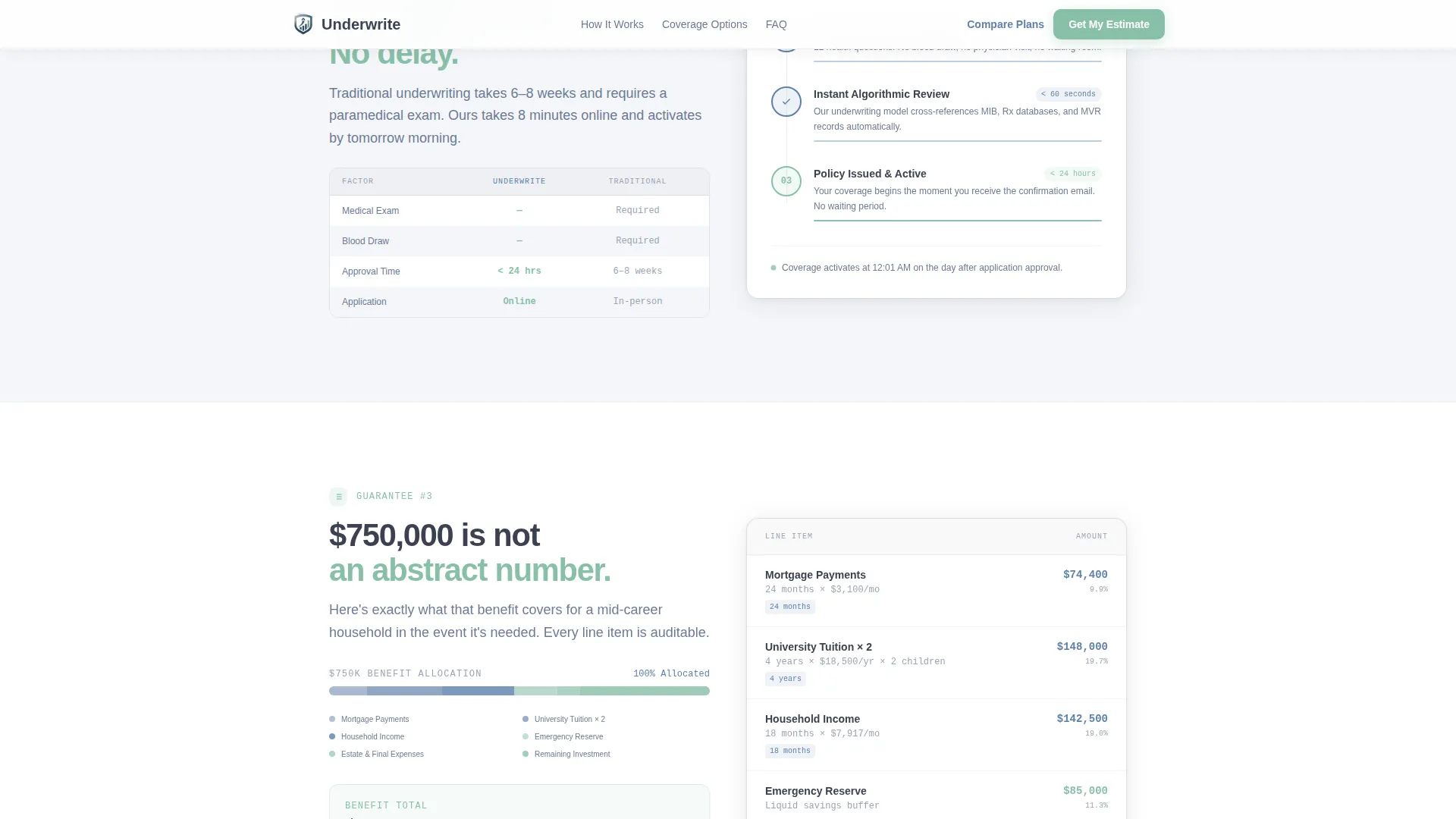 Life Insurance Landing Page Template