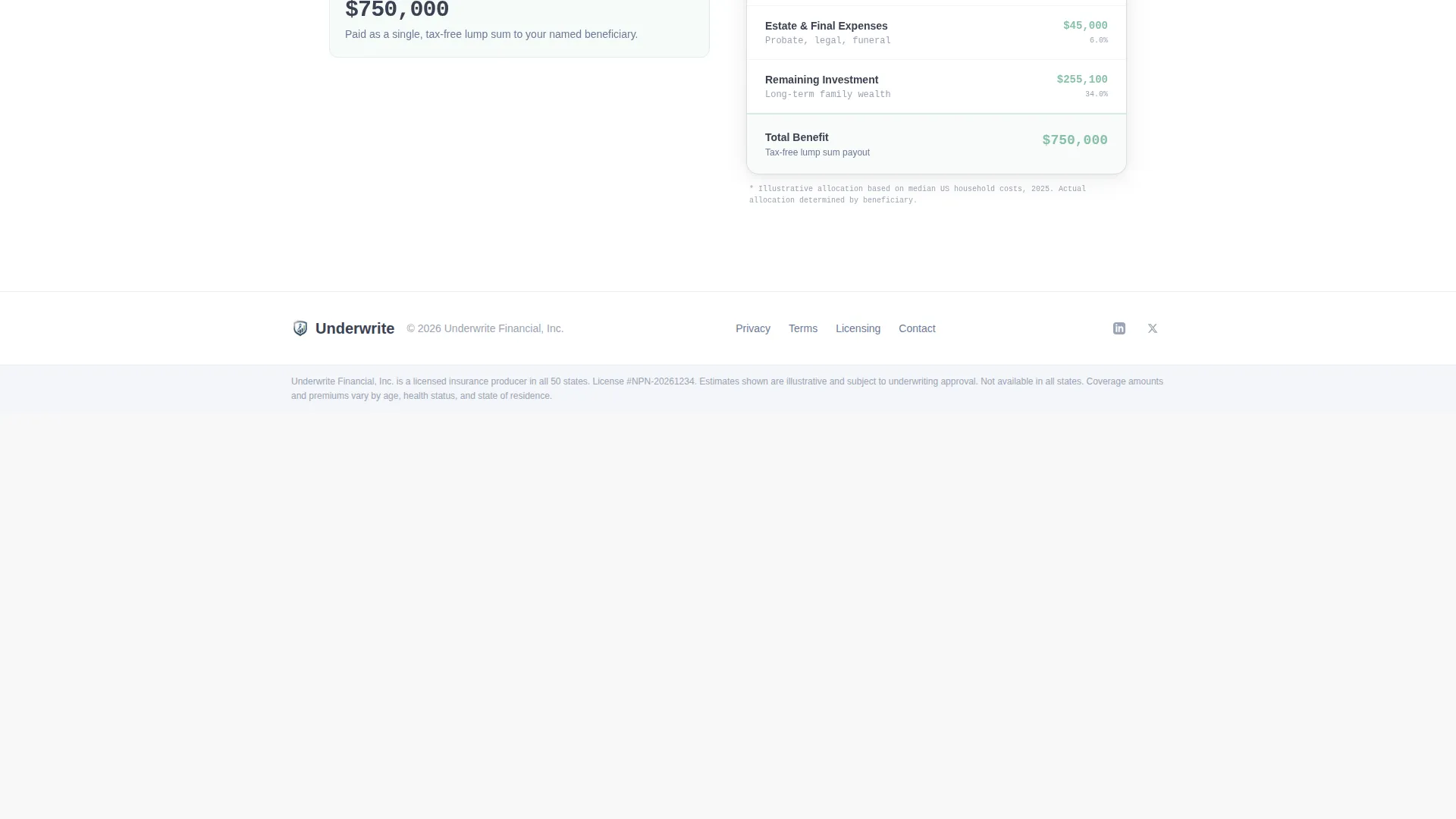 Life Insurance Landing Page Template