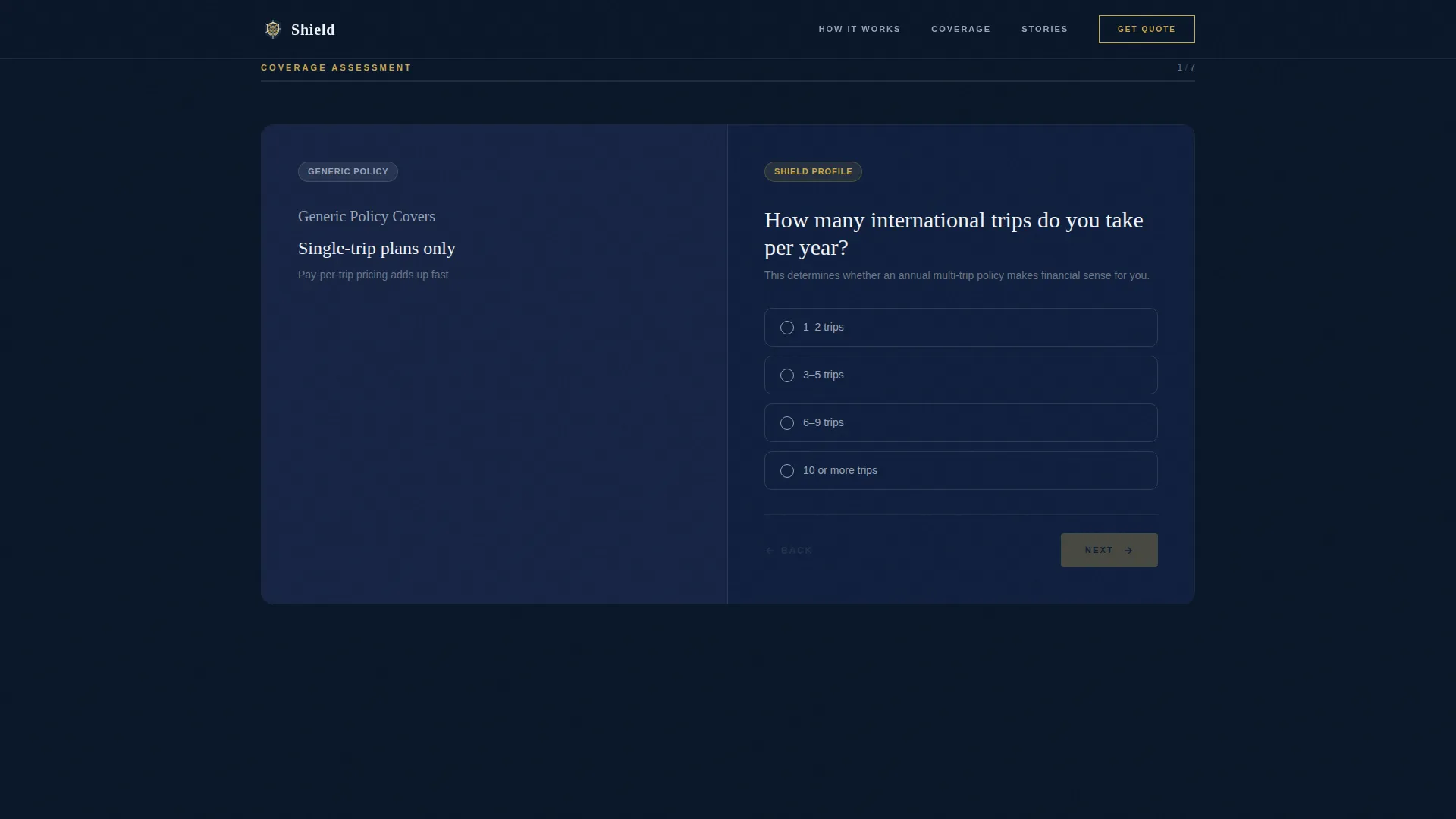 Premium Travel Insurance Landing Page Template