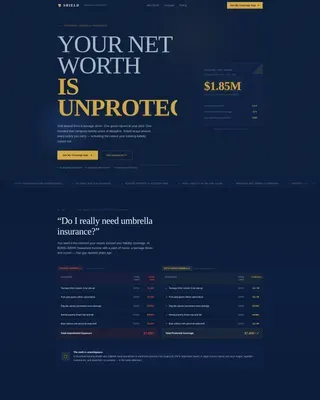 Comprehensive Wealth Protection Landing Page Template